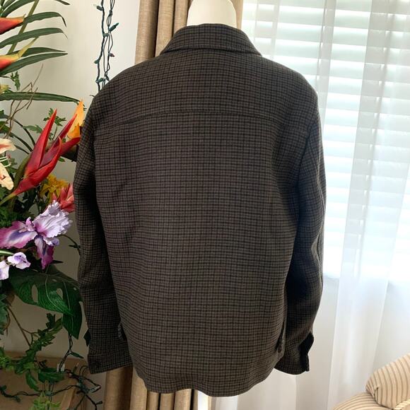 Uniqlo Single Collar Short Jacket | Checked Brown (Unisex) - Picture 8 of 13